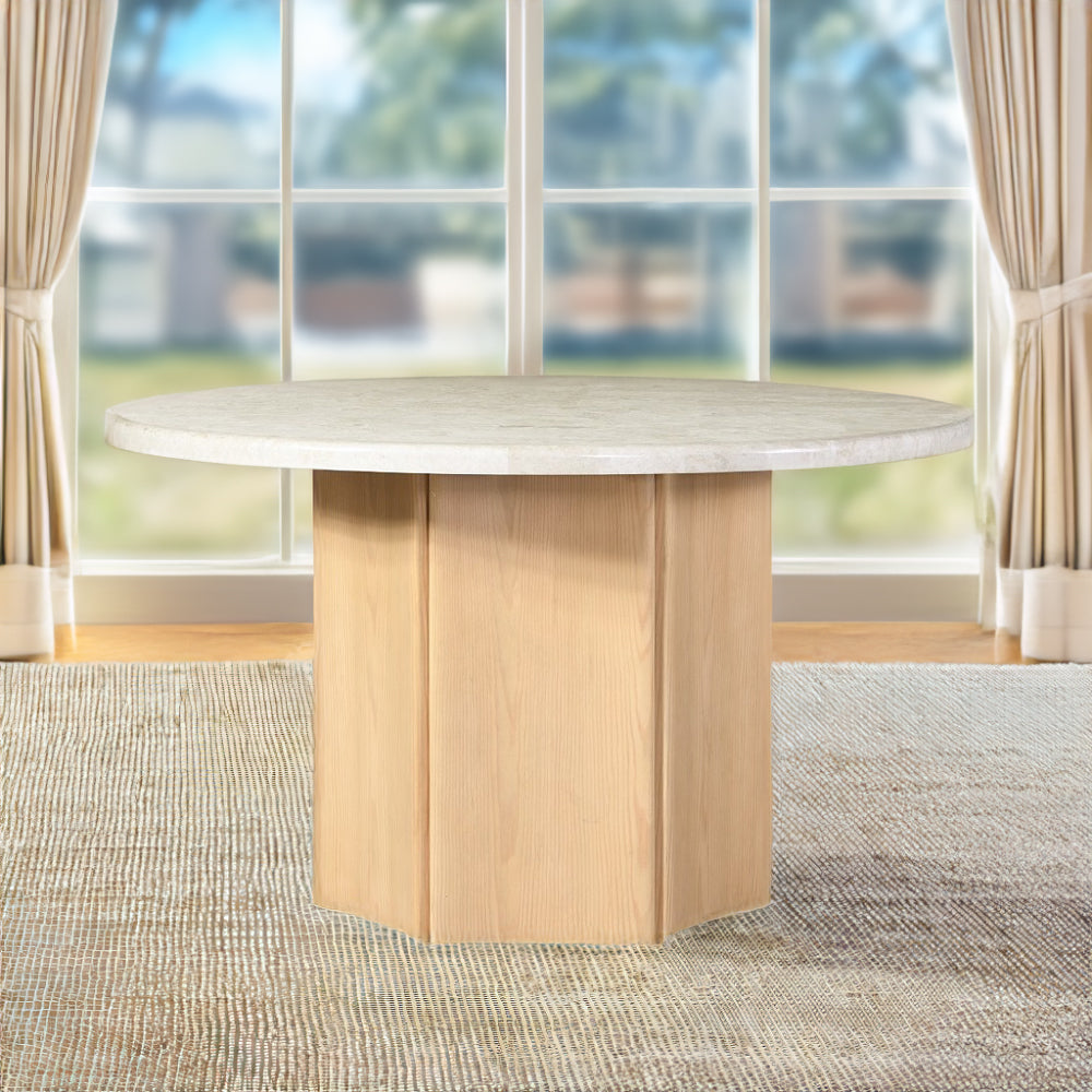 Qwin Round Marble Dining Collection