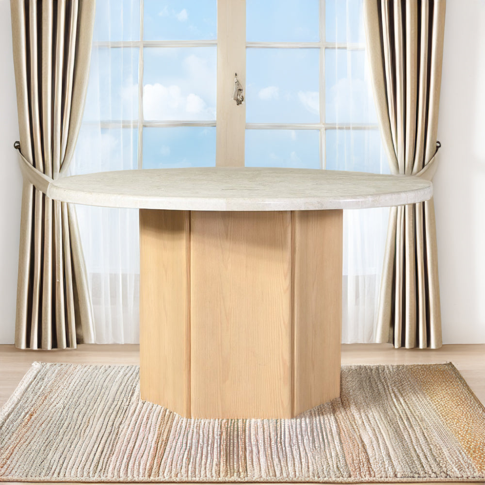 Qwin Round Marble Dining Collection