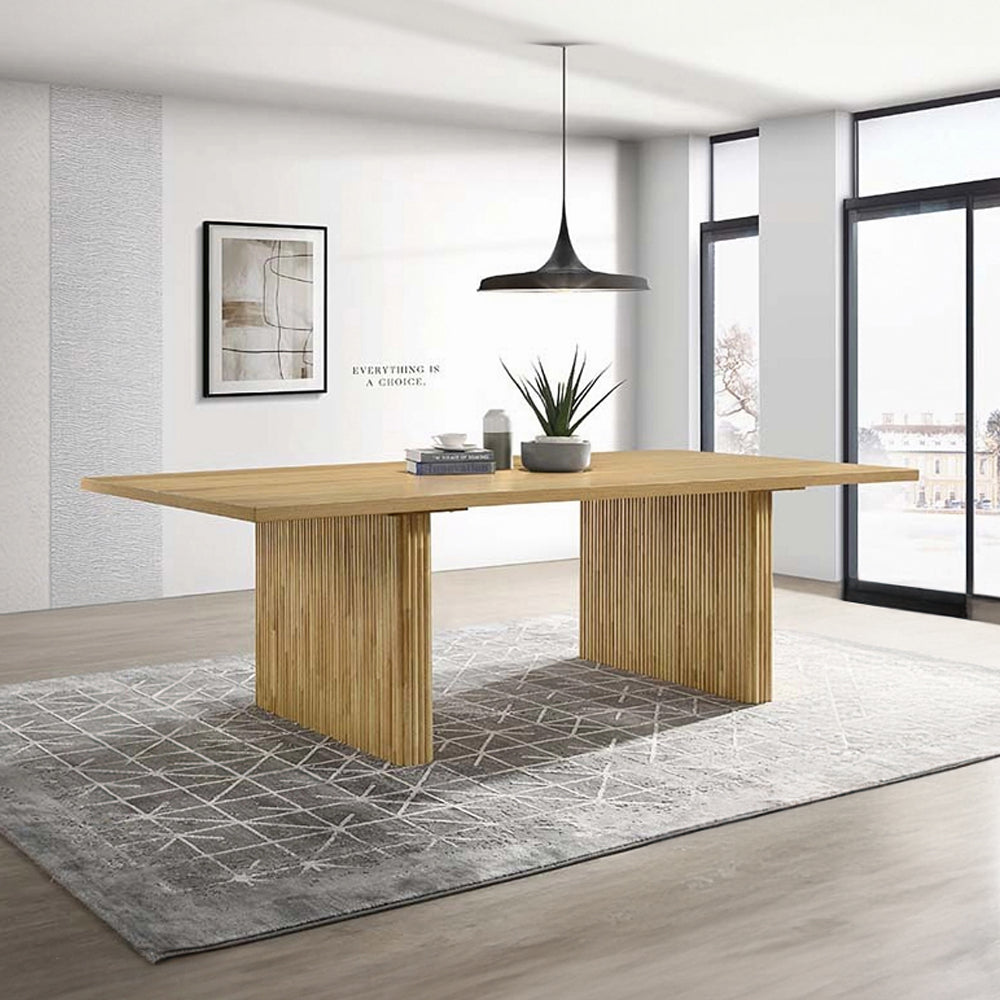 Einar 94" Double Pedestal Dining Table