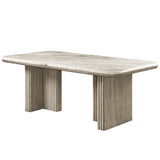 Charity Marble Top Dining Table & Arm Chairs