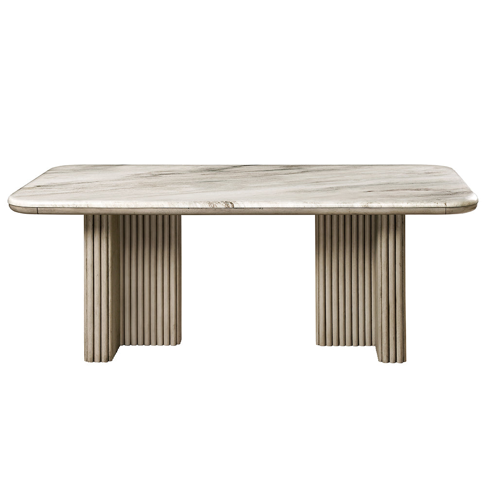 Charity Marble Top Dining Table & Arm Chairs