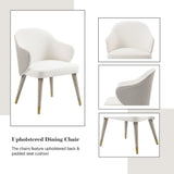 Charity Marble Top Dining Table & Arm Chairs