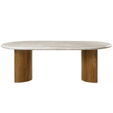 Darcy Oval Marble Dining Table & Arm Chairs