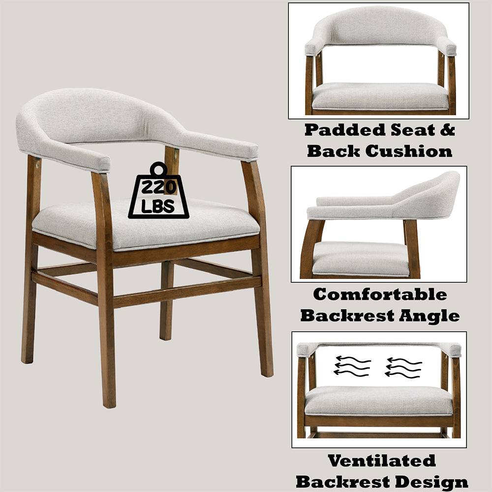 Darcy Oval Marble Dining Table & Arm Chairs