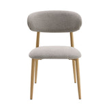 Kacey Round Pedestal Dining Table & Boucle Chairs