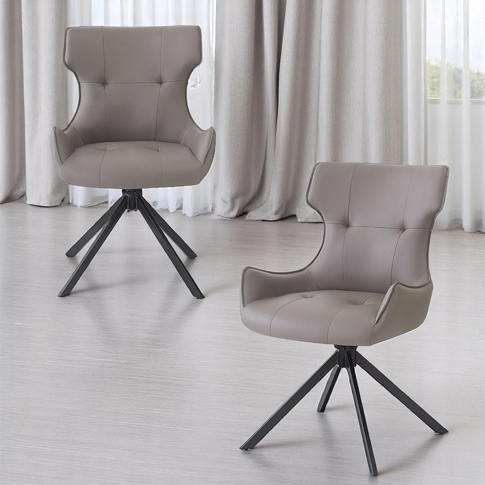 Damita Swivel Dining Chairs, Set of 2