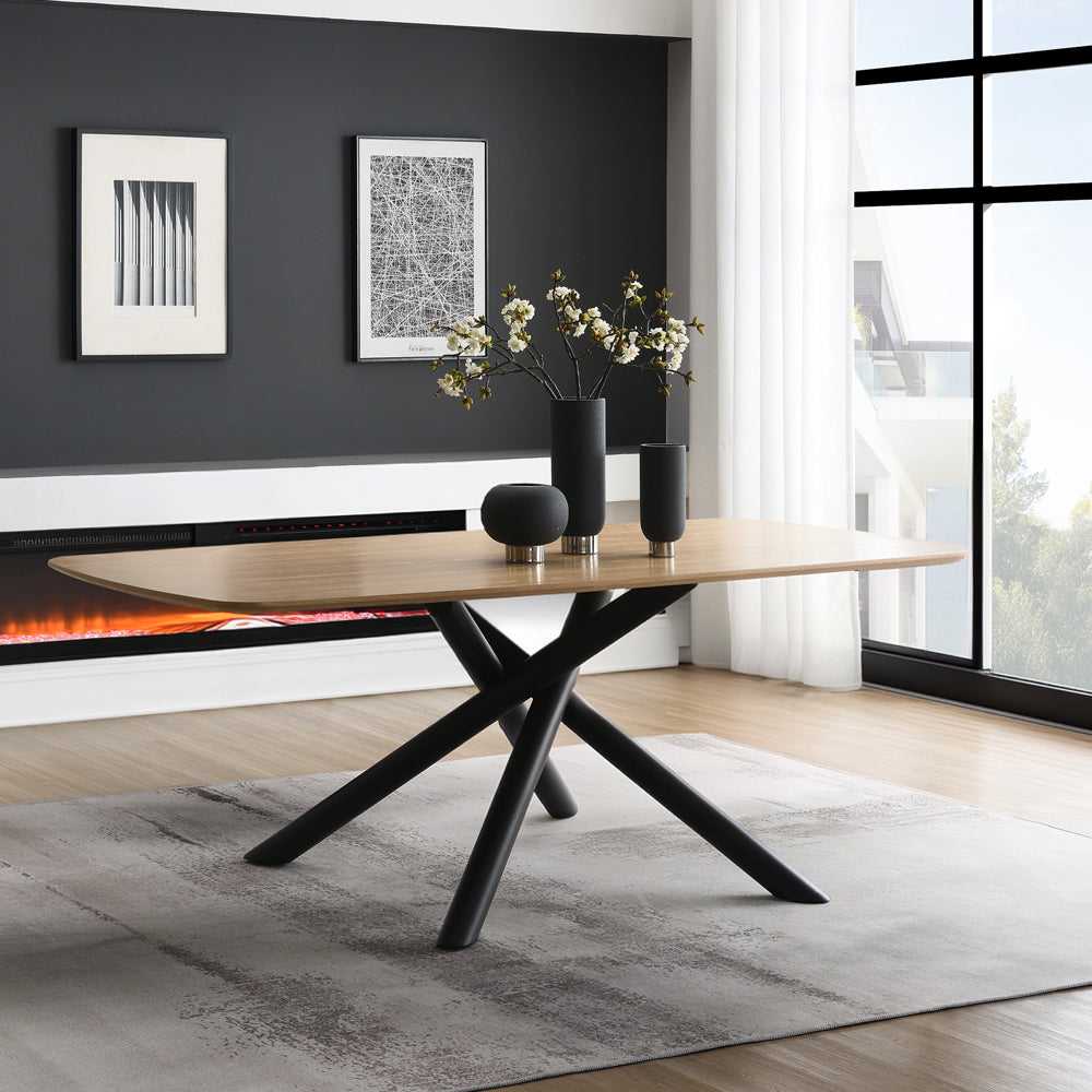 Lawton Dining Table & Swivel Side Chairs