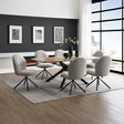 Lawton Dining Table & Swivel Side Chairs