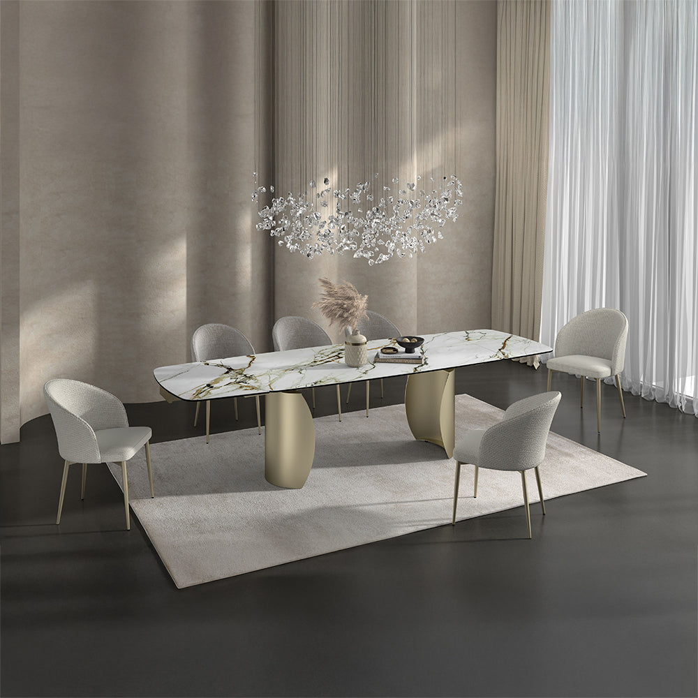 Cora Italian Ceramic Extension Dining Collection