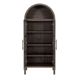 Gateshead 72" Arched Display Cabinet with Glass Doors & Adjustable Shelves – view 10