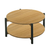 Hyde Transitional Coffee & End Tables - Round Coffee Table, Round End Table or Storage Coffee Table