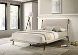 Didcot Upholstered Camel-Back Bed - Queen