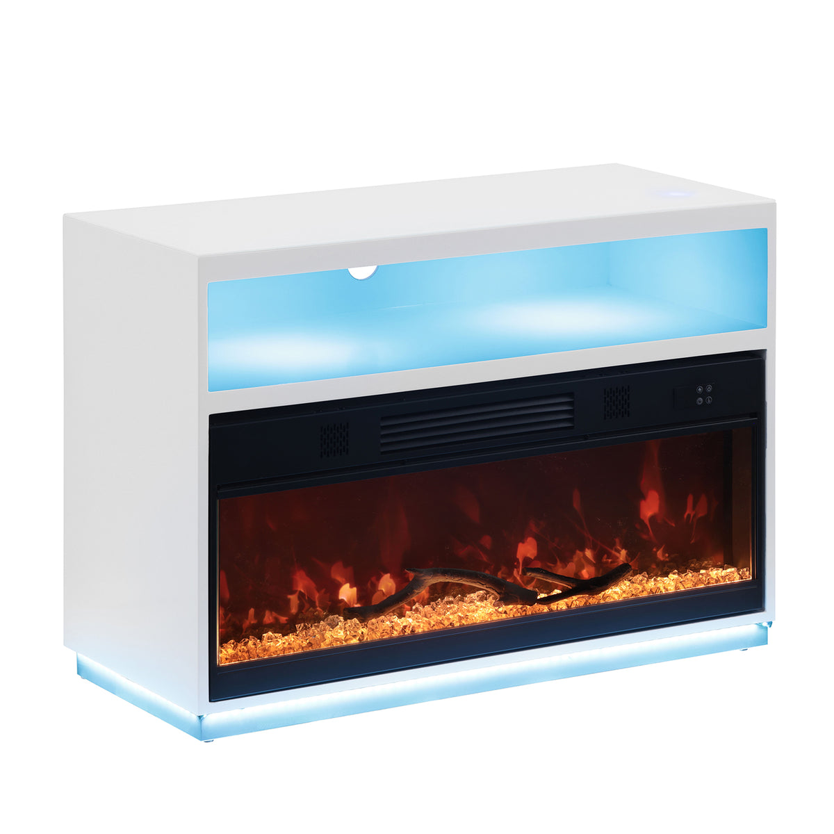 Terni Electric Fireplace TV Stand & Side Tables - TV Stand with Fireplace