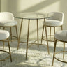 Rilva Glass Counter Height Table & Stools - Counter Table Only (36")