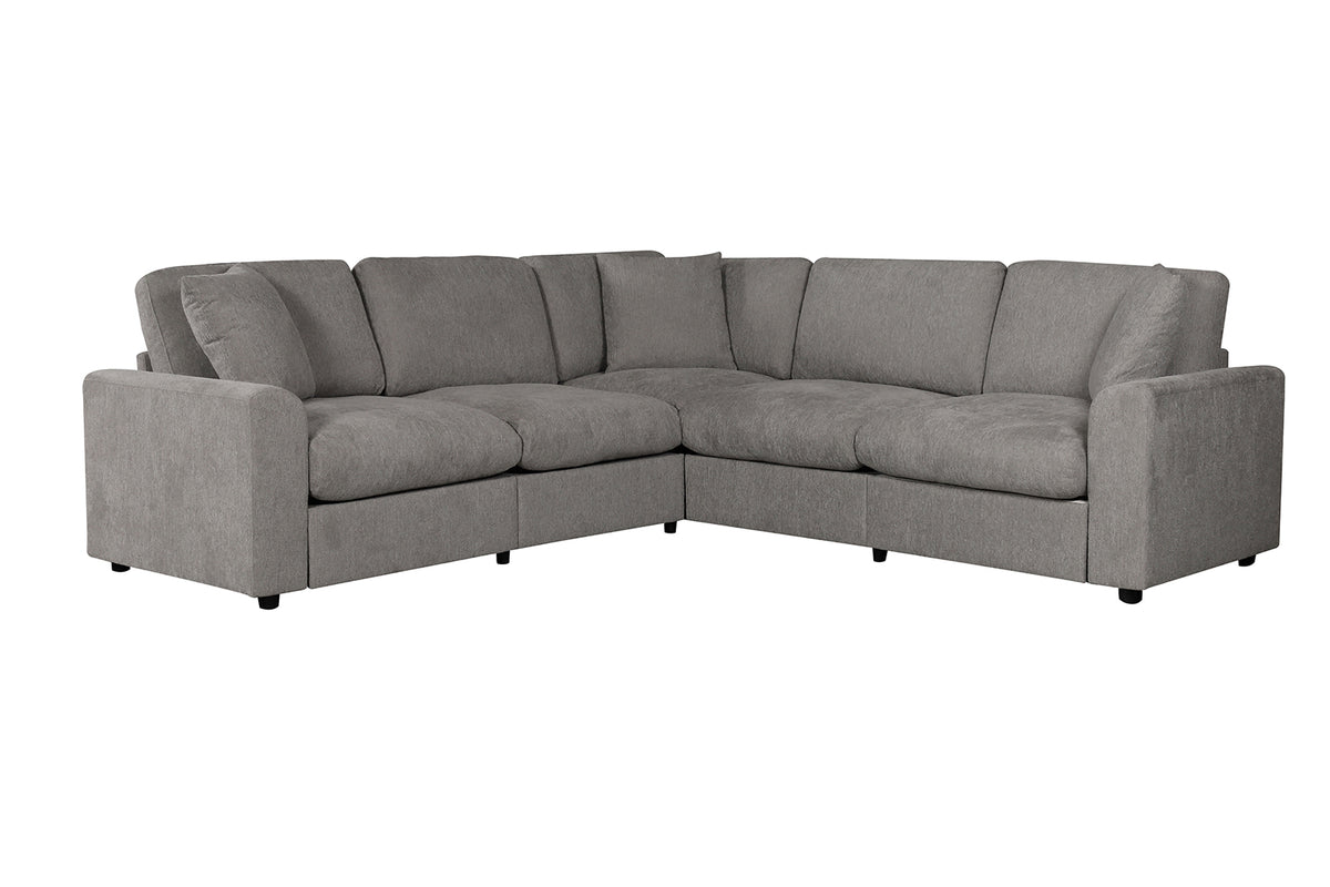 Crowle Transitional Sectional Sofa with Round Track Arms – view 8