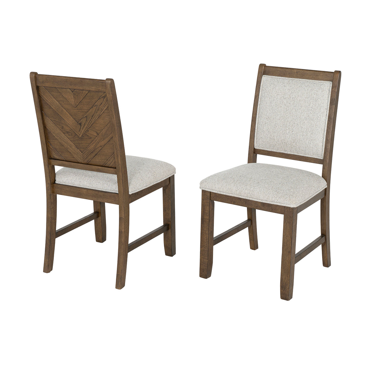 Casoria Rustic Extendable Trestle Dining Collection - Chevron Detail Table, Chairs & Sideboard