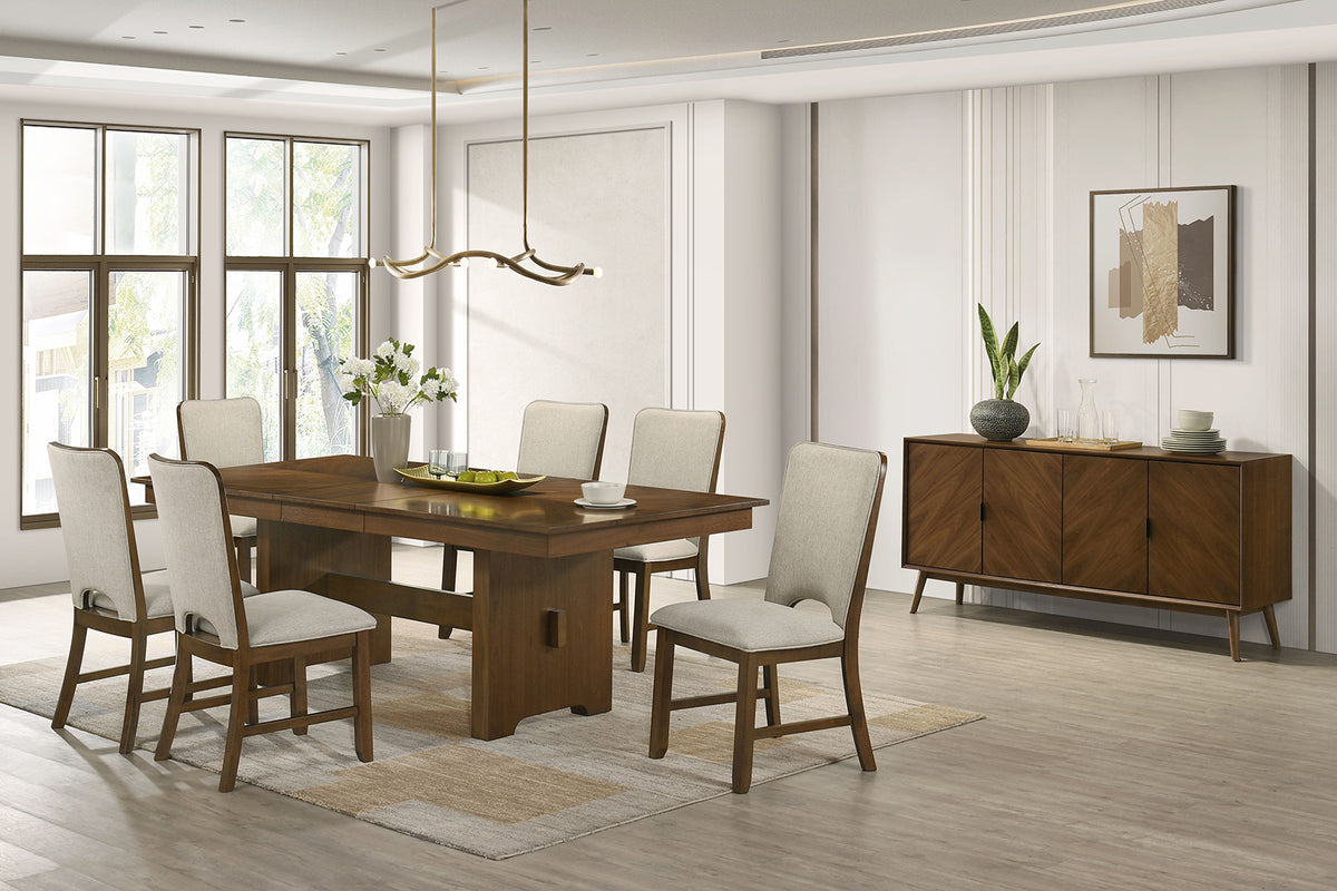 Horsholm Mid-Century Extendable Dining Table & Set - Extendable Table Only (72"-90")