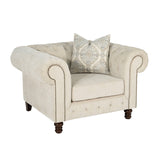 Ammirati Traditional Chesterfield Sofa, Loveseat & Chair – view 7