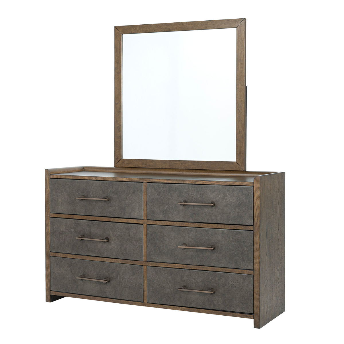 Newent Two-Tone Channel-Tufted Bed & Bedroom Set – Dark Walnut, view 11