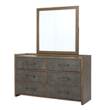 Newent Two-Tone Channel-Tufted Bed & Bedroom Set – Dark Walnut, view 11