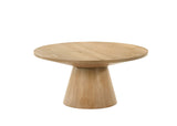 Halewood Contemporary Pedestal Coffee & End Tables - Cone-Shaped Base in Black, Oak or Walnut