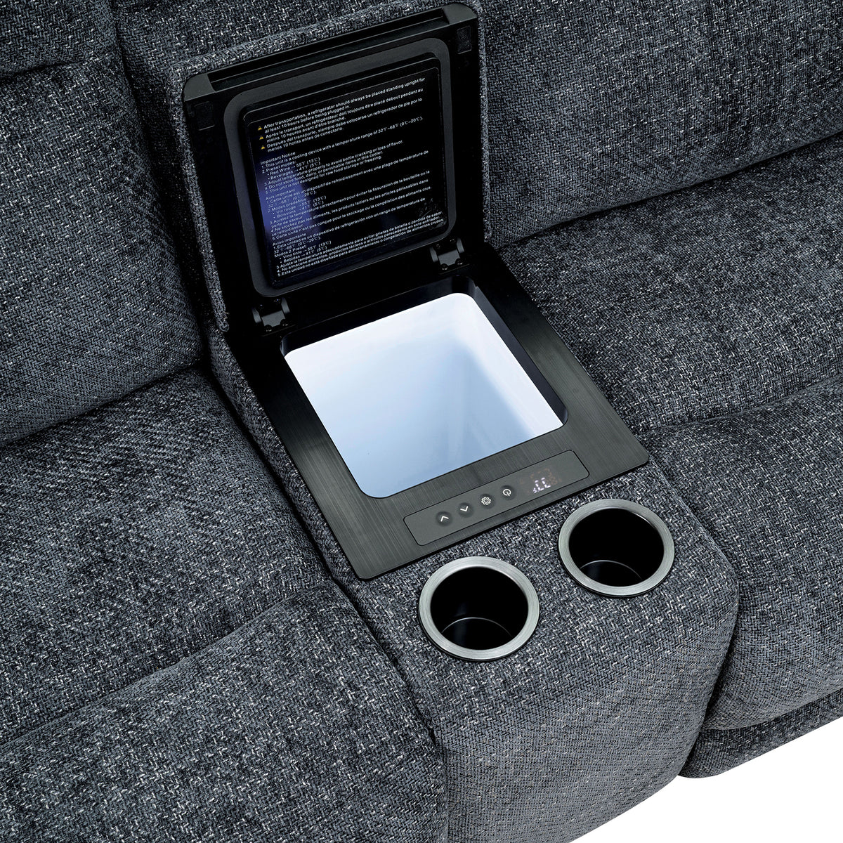 Mattheus Oversized Power Reclining Sectional - USB, Cup Holders & Cooler Console