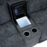 Mattheus Oversized Power Reclining Sectional - USB, Cup Holders & Cooler Console