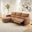 Galten Contemporary Power Reclining Sectional with Chaise & USB Ports - Left Chaise