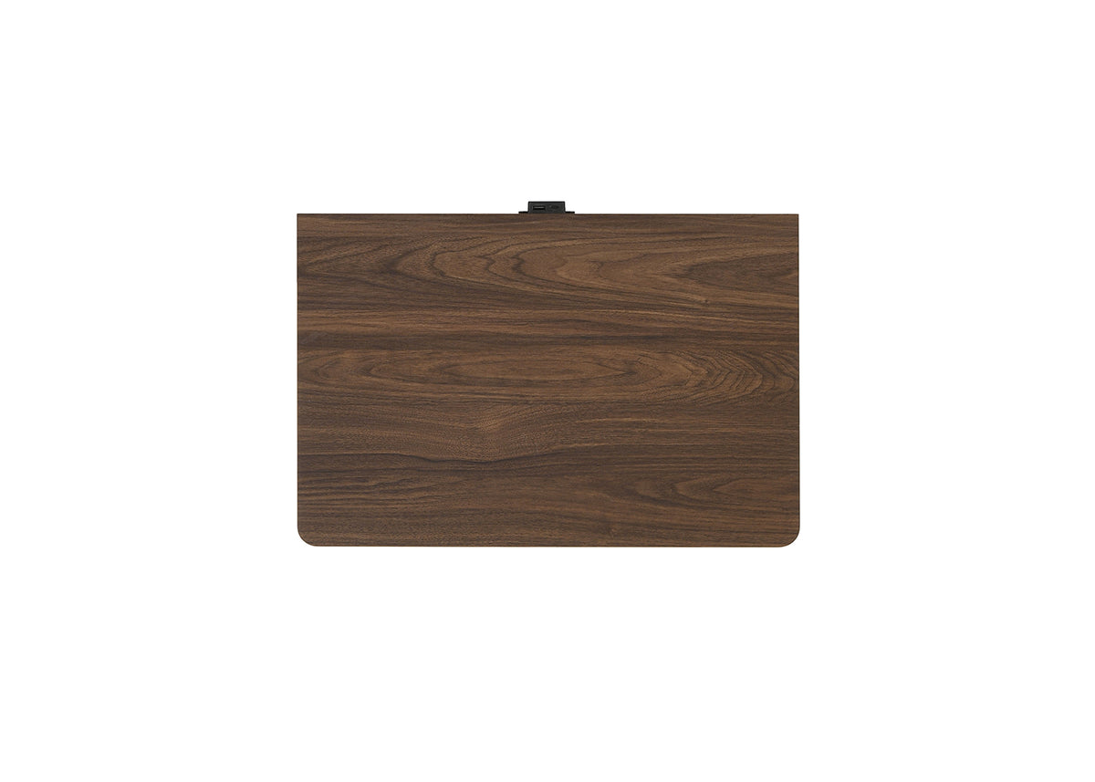 Hayward Mid-Century Modern Bedroom Collection - LED Channeled Headboard Bed, Dresser, Chest & USB Nightstand in Walnut