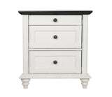 Hyde Traditional 3-Drawer Nightstand with Solid Wood Legs – view 10