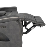 Arturus Transitional Power Reclining Sofa, Loveseat & Recliner - LED Lights & Storage Console