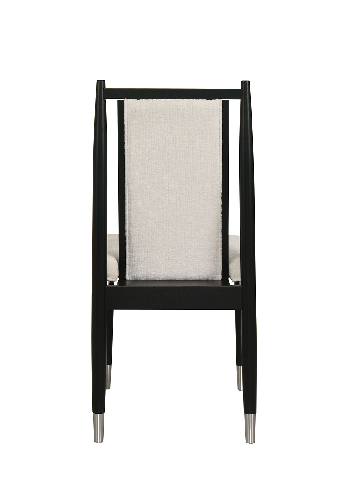 Margate 84" Dining Table & Chenille Chairs with Arrow Legs – Black, view 8