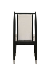 Margate 84" Dining Table & Chenille Chairs with Arrow Legs – Black, view 8