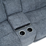 Mattheus Oversized Power Reclining Sectional - USB, Cup Holders & Cooler Console