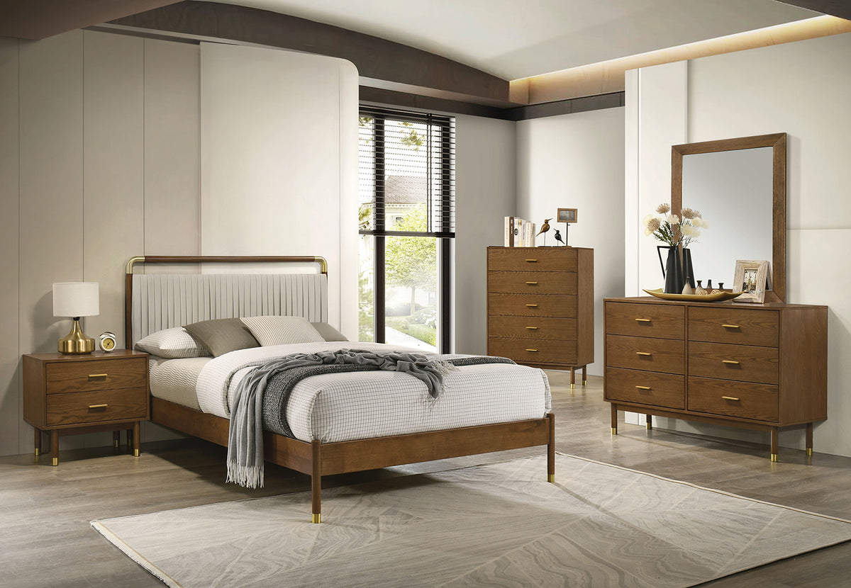 Bardot Channel-Tufted Upholstered Bed & Youth Bedroom Set