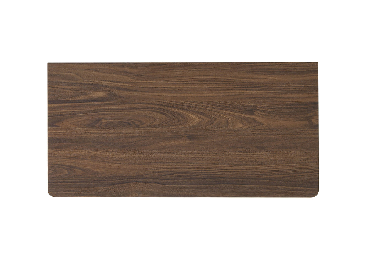 Hayward Mid-Century Modern Bedroom Collection - LED Channeled Headboard Bed, Dresser, Chest & USB Nightstand in Walnut
