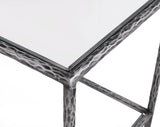 Helma Tempered Glass Coffee & End Table with Forged Metal Base – view 16