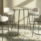 Rilva Glass Counter Height Table & Stools - Counter Table Only (36")