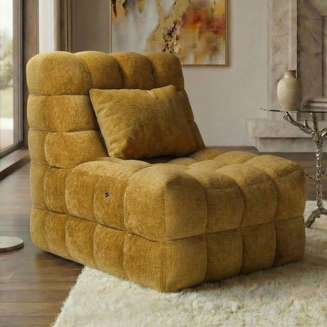 Kamili Biscuit-Tufted Vibrating Massage Lounge Chair – view 13