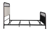 Passini Industrial Upholstered Metal Bed – view 3