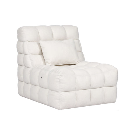 Kamili Biscuit-Tufted Vibrating Massage Lounge Chair – view 9