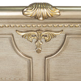 Fromberg Traditional Sleigh Bed & Bedroom Set with Marble Tops – Gold Champagne, view 11