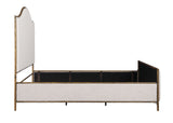 Vilna Contemporary Forged Steel Upholstered Bed & Bench – view 8