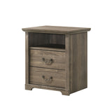 Amble Rustic Open-Shelf Nightstand – view 12