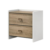 Posey Channeled Upholstered Shelf Bed & Bedroom Set - Nightstand