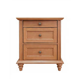 Hyde Traditional 3-Drawer Nightstand with Solid Wood Legs – view 4