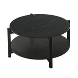 Hyde Transitional Coffee & End Tables - Round Coffee Table, Round End Table or Storage Coffee Table