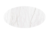 Virden Genuine Marble Cocktail & End Tables - Oval Cocktail Table