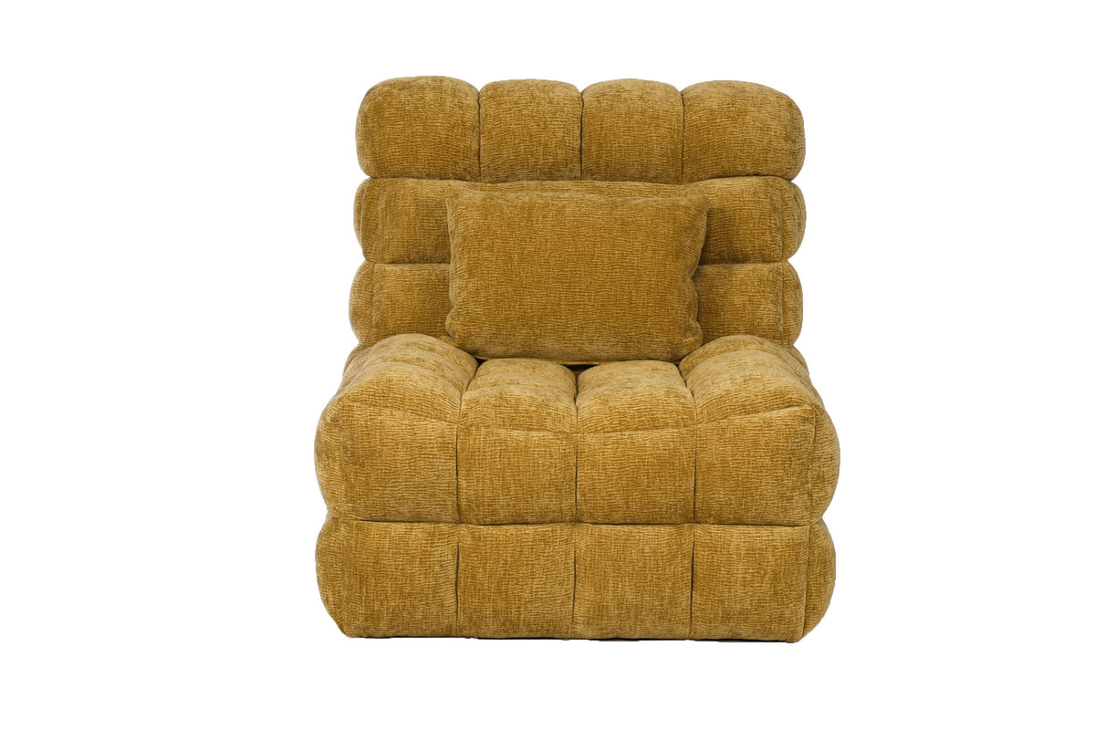 Kamili Biscuit-Tufted Vibrating Massage Lounge Chair – view 16