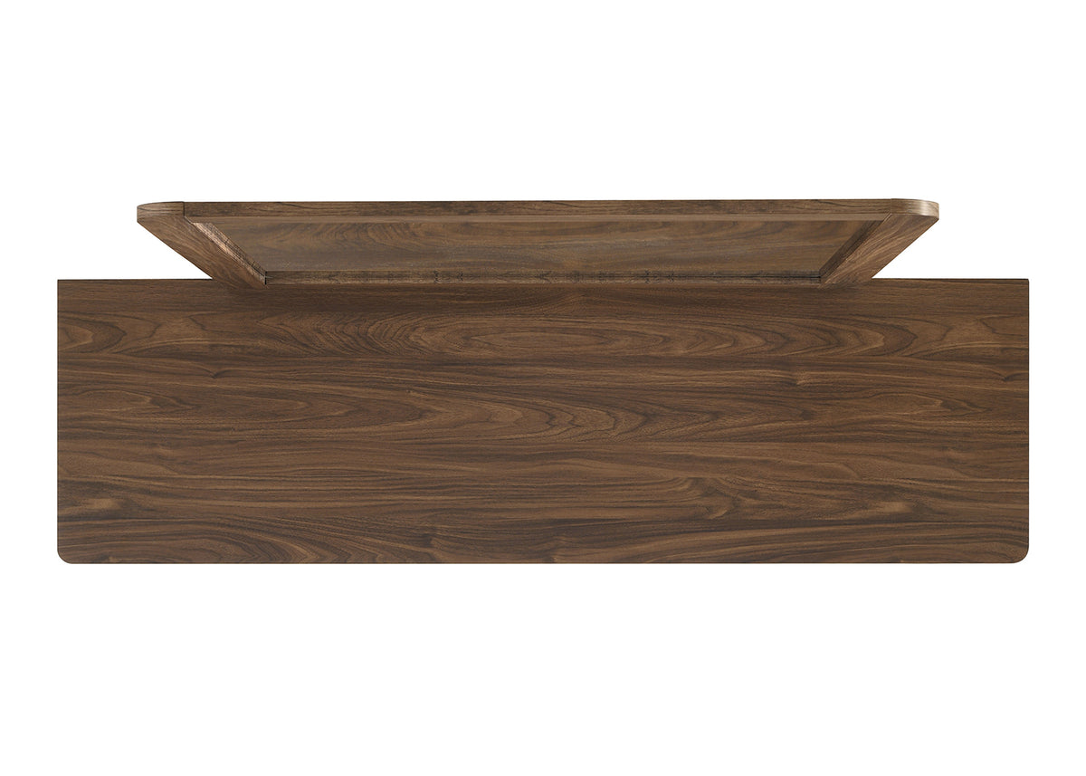 Hayward Mid-Century Modern Bedroom Collection - LED Channeled Headboard Bed, Dresser, Chest & USB Nightstand in Walnut